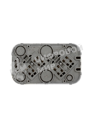 Блок розеток Quteo с предварительным подключением 2x2К без шторок, 16A, 250 В, IP20, белый