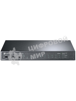 Коммутатор TP-Link 8-port 10/100Mbps Unmanaged PoE switch, 2 Gb RJ45 + 1 Gb SFP uplinks, PoE budget up to 124W