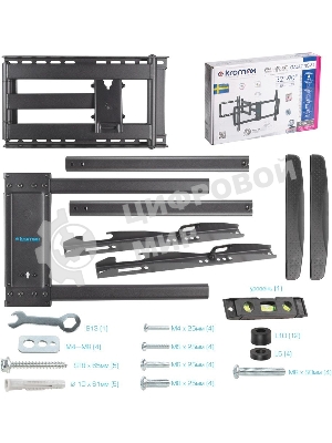 Кронштейн для телевизора Kromax GALACTIC-61 черный 32