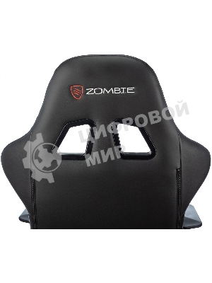 Кресло Zombie Game Penta черный/красный, экокожа, 120 кг, механизм качания