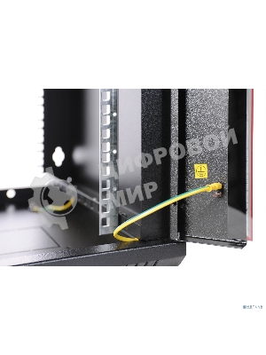 Шкаф телекоммуникационный настенный разборный ЦМО ЭКОНОМ 6U (600 x 350) дверь металл, черный (ШРН-Э-6.350.1-9005)