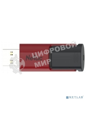 Флешка USB Netac U182 NT03U182N-256G-30RE, USB 3.0 256Gb, retail version, черный/красный