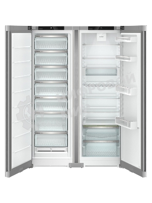 Холодильник Liebherr XRFsf 5220-22 001 (SFNsfd 5227-22 001 + SRsfd 5220-22 001) серебристый двухкамерный 398/271л морозилка сбоку, No Frost, Side by Side