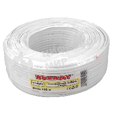 Кабель Rexant телефонный 2 жилы, 100 м., белый, (ШТЛП-2)