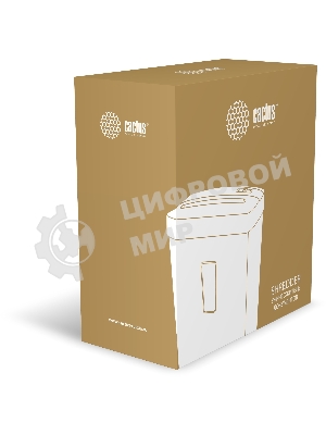 Шредер Cactus CS-SH-A3 (секр.P-4) перекрестный 6.лист. 13лтр. скобы пл.карты