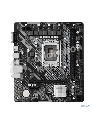 Материнская плата ASRock H610M-HVS/M.2 R2.0, LGA 1700, Intel H610, 2xDDR4, 4xSATA, 1xM.2, 1xPCIe 4.0 x16, 1xPCIe x1, 1xHDMI, 1xVGA, 1x 1Gb LAN, 4xUSB-A 2.0, 2xUSB-A 3.2 Gen 1, 3x3.5 мм, 7.1, mATX