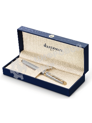 Ручка роллер Waterman Hemisphere (CWS0920350) Steel GT F черн. черн. подар.кор.