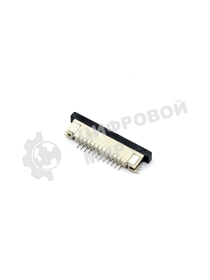 Разъем FPC Half Coverage Bottom Contact 0.8K-BX-12PWB 12 pin высота 2мм шаг 0,8мм