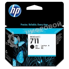 Картридж струйный HP №711 CZ133A черный для HP DJ T120/T520 (80мл)