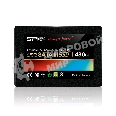 Накопитель SSD Silicon Power Slim S55, 480Gb, SATA, 2.5