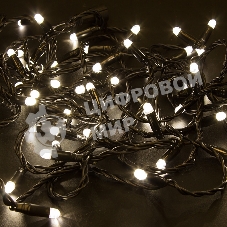Гирлянда Neon-night Нить 10м, эффект мерцания (каждый 5-ый), черный ПВХ, 230В, теплый белый