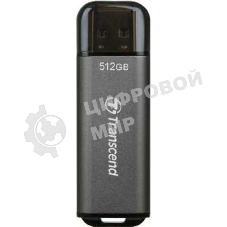 Флешка USB Transcend Jetflash 920 (TS512GJF920), 512Gb, USB 3.1, R/W 420/400, темно/серый