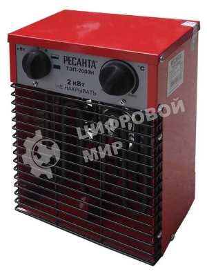 Тепловые пушки Ресанта ТЭП-2000Н 67/1/17 Тепловая электрическая пушка 2000/1000 Вт, 220/230 В, 3.2 кг