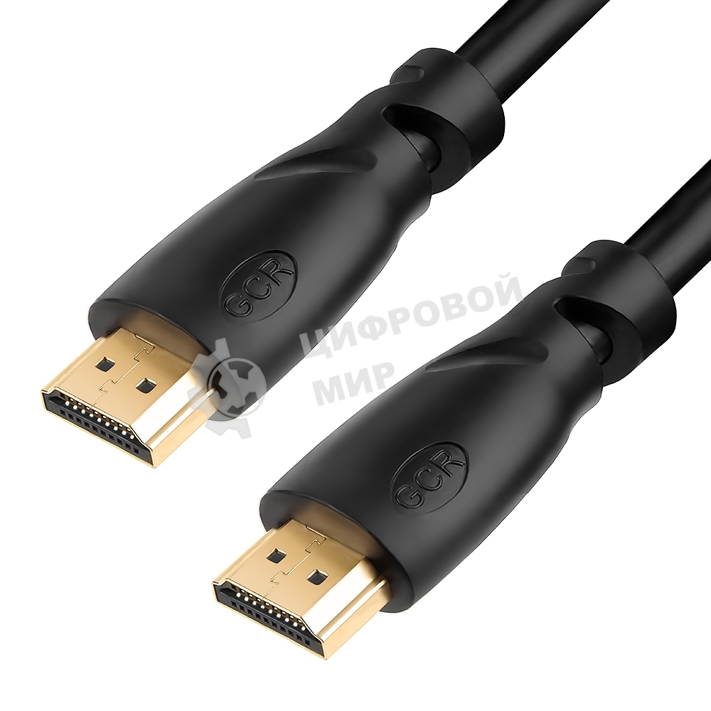 Кабель GCR PROF 10.0m HDMI 2.0, 3D, Ultra HD,60 Hz up to 18GB, Fast Ethernet 18.0 Гбит/с позолоченные контакты, 3Х экран, OD9.0mm, 28/24 AWG