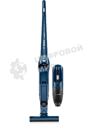 Пылесос вертикальный Bosch BCHF 2MX20 синий, питание от аккумулятора, 150 Вт, уборка сухая, пылесборник 0.4 л