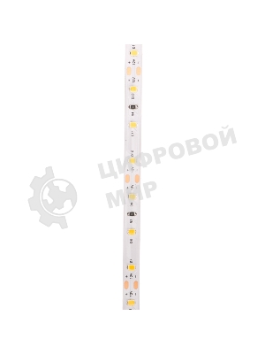 Лента светодиодная Rexant 12В, SMD2835, 9,6Вт/м, 60 LED/м, 3000K, 8мм, 5м, IP20