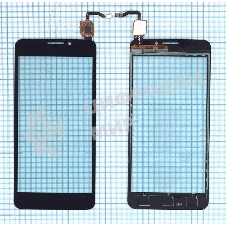Сенсорное стекло (тачскрин) для Alcatel Idol X 6040D черное