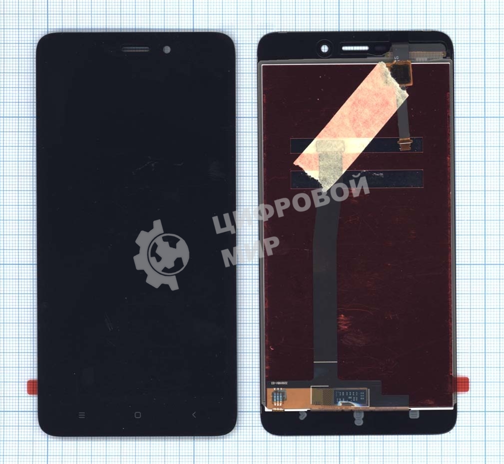 Дисплей для Xiaomi Redmi 4A черный