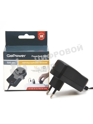 Блок питания GoPower PowerTech 500 универсальн. импульсный (1/100)