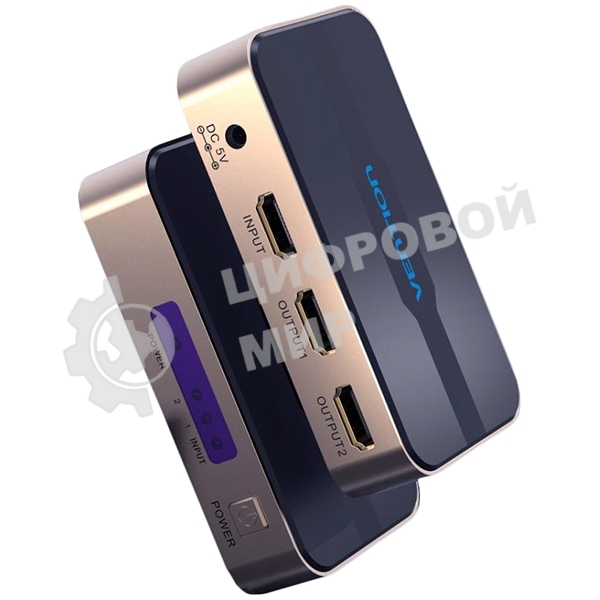 Разветвитель - сплиттер Vention HDMI 19F/2x19F на 2 монитора ACBG0