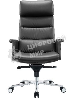 Кресло Cactus CS-LBK-AMSTERDAM черный, кожа, 120 кг, подголовник, механизм качания