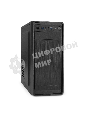 Компьютерный корпус Miditower ExeGate XP-332UC (ATX, без БП, 2хUSB 3.0/1хTypeC, аудио, черный)