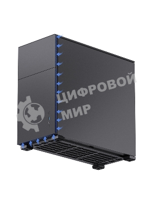 Компьютерный корпус без блока питания JONSBO D41 STD Black ATX без БП, боковая панель из закаленного стекла, mini-ITX, micro-ATX, ATX, черный