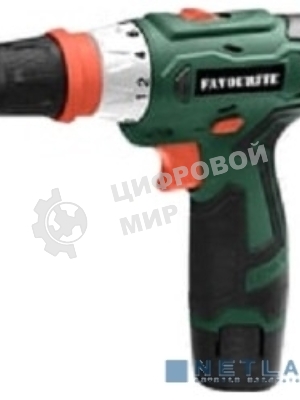 Дрель-шуруповёрт FAVOURITE DC 12MF, 12 В, 2 Ач, 22 Нм, щеточный