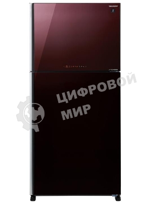 Холодильник Sharp SJXG60PGRD бордовый двухкамерный 422/178 л морозилка сверху, No Frost