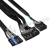 Компьютерный корпус Minitower ExeGate EX291142RUS BAA-105-01-AAA450 (mATX, БП AAA450 с вент. 8см, 2*USB, аудио, черный)