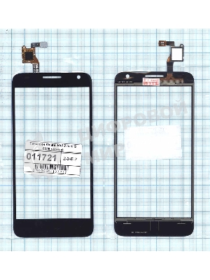 Сенсорное стекло (тачскрин) для Alcatel Idol 2 mini S 6036Y черное