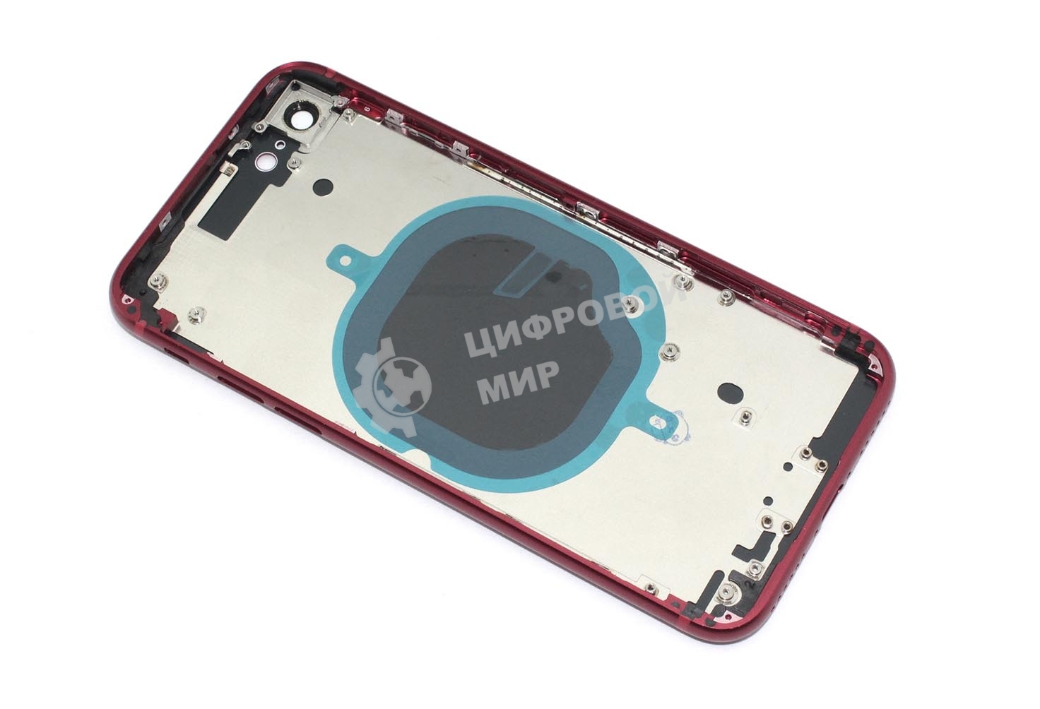 Задняя крышка (корпус) в сборе с рамкой для Apple iPhone SE3 красный