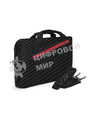 Сумка для ноутбука ExeGate Start S1518 Black, черная, полиэстер, для ноутбуков до 15.6