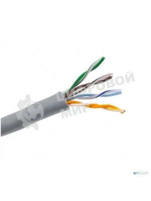 Кабель UTP Rexant 4PR 24AWG, CU (медь), cat.5e, 100 МГц, PVC, серый, бухта 50 м