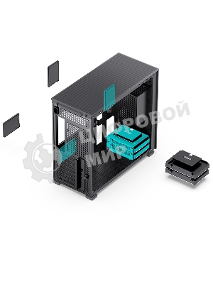 Компьютерный корпус без блока питания JONSBO D41 STD Black ATX без БП, боковая панель из закаленного стекла, mini-ITX, micro-ATX, ATX, черный