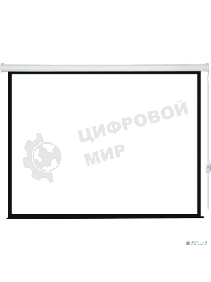 Экран с электроприводом Lumien Eco Control 244x244 см (раб. область 236х236 см) Matte White черная кайма по периметру 1:1
