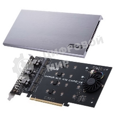 Внутренний адаптер ASUS для создания массивов RAID HYPER M.2 X16 CARD V2