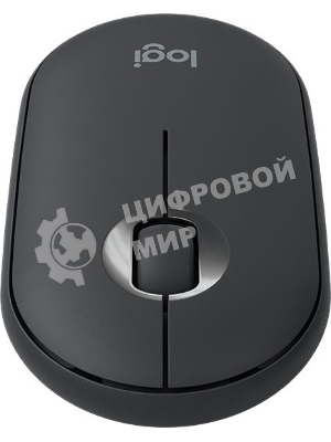Мышь беспроводная Logitech Pebble M350 графитовый, 1000 dpi, радиоканал, Bluetooth, USB, кнопки - 3
