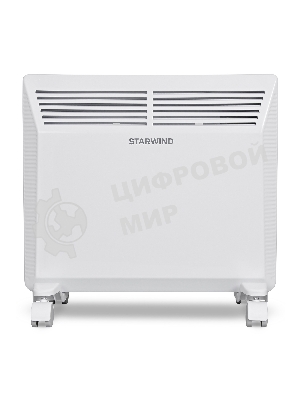 Конвектор электрический Starwind SHV5010, белый, 1000 Вт, 15 м2, термостат, 1 режим мощности