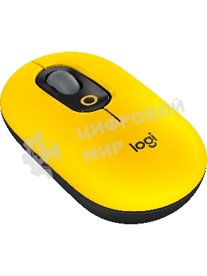 Мышь беспроводная Logitech POP Mouse желтый, 4000 dpi, Bluetooth, кнопки - 4