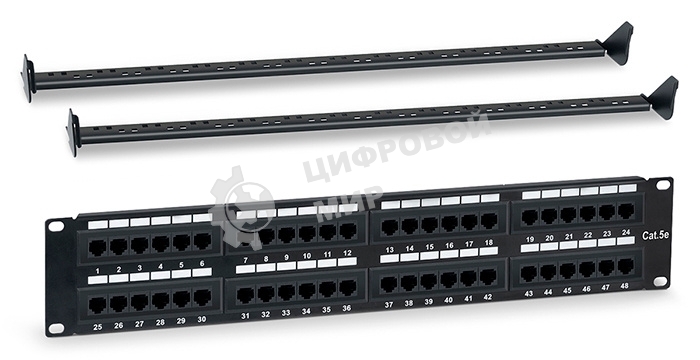 Патч-панель Hyperline WRLine WR-PL-48-C5E-D 19