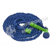 Набор Сибртех поливочный, растягивающийся шланг 15м, 7-реж пистолет, соед., адаптер