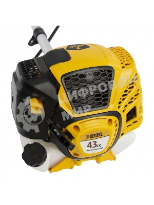 Триммер бензиновый Denzel DTL-43, 43 см3, неразъемная штанга, состоит из 2 частей