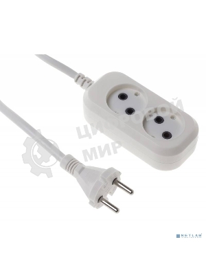 Сетевой удлинитель Buro BU-PSL2.1/W 1.5 м (2 розетки) белый (пакет ПЭ)