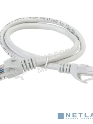 Коммутационный шнур (патч-корд) ITK PC01-C5EUL-05M, кат.5Е UTP, LSZH, 0,5м, серый