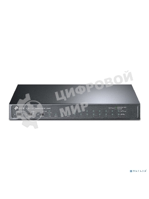 Коммутатор TP-Link 8-port 10/100Mbps Unmanaged PoE switch, 2 Gb RJ45 + 1 Gb SFP uplinks, PoE budget up to 124W