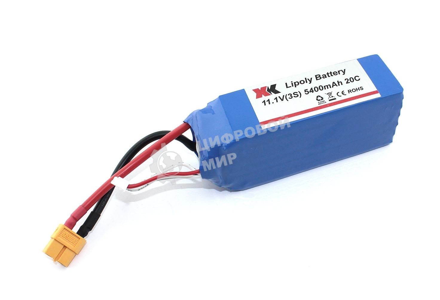 Портативный аккумулятор Li-Pol 11.1V 803496 5400mAh разъем XT60-Plug