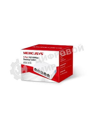 Коммутатор Mercusys MS105, 5 портов Ethernet 100 Мбит/с