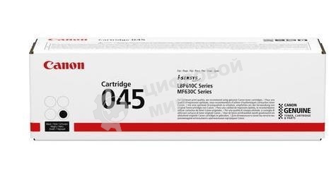 Картридж лазерный Canon 045BK черный, 1400 стр., для i-SENSYS MF631/633/635, LBP611