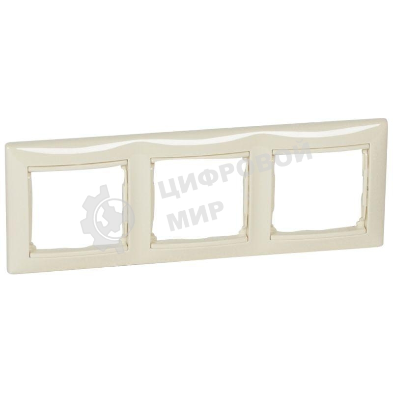 Рамка 3-м Valena горизонт. сл. кость (DIY-упак.) Legrand 695633